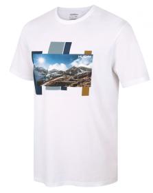 Husky Tee Skyline M white pánské bavlněné triko