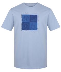 Husky Tee Square M light blue pánské bavlněné triko