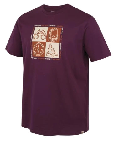 Husky Tee Square M purple pánské bavlněné triko Husky Tee Square M purple pánské bavlněné triko