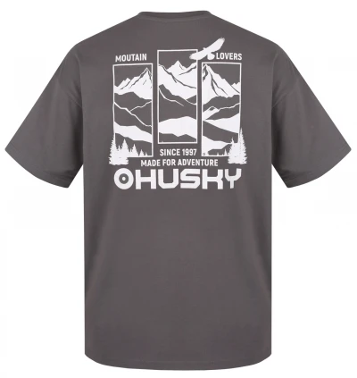Husky Tee View M grey pánské bavlněné triko