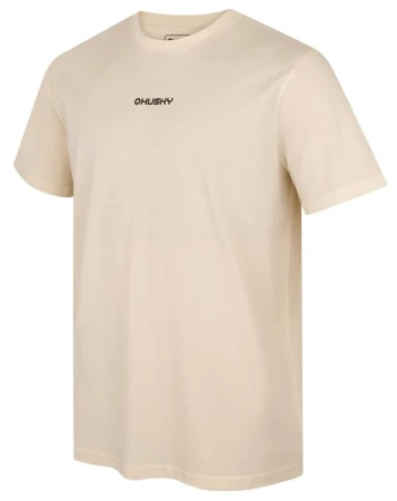 Husky Tee Walker M beige pánské bavlněné triko