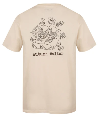 Husky Tee Walker M beige pánské bavlněné triko