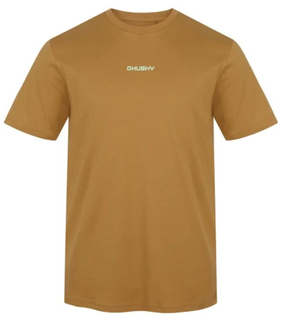 Husky Tee Walker M brown pánské bavlněné triko