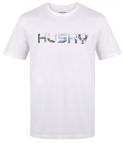 Husky Tee Wild M white pánské bavlněné triko