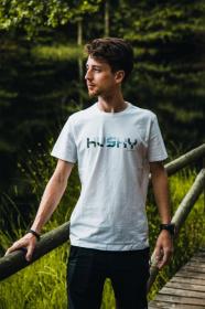Husky Tee Wild M white pánské bavlněné triko