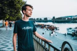 Husky Tee Wild M white pánské bavlněné triko