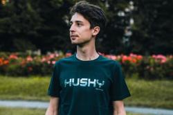 Husky Tee Wild M white pánské bavlněné triko
