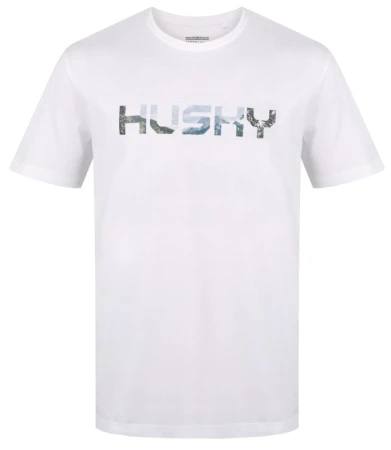 Husky Tee Wild M white pánské bavlněné triko