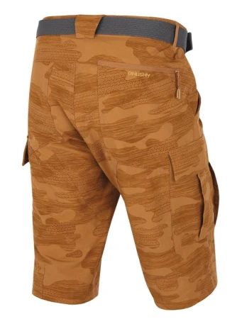 Husky Kalfer M dark mustard pánské funkční kraťasy
