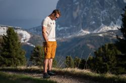 Husky Kalfer M mustard pánské funkční kraťasy