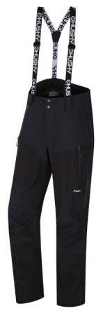 Husky Komy M black pánské hardshell kalhoty