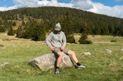 Husky Kiani M black pánské kraťasy