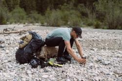 Husky Kamela M faded orange pánské outdoor kalhoty