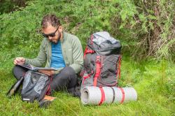 Husky Koby M faded green pánske outdoor nohavice