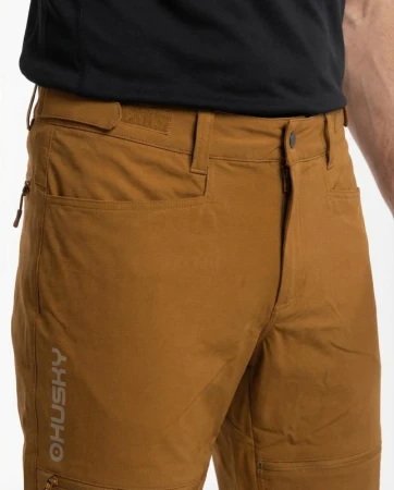 Husky Kusty M mustard pánské outdoorové kalhoty