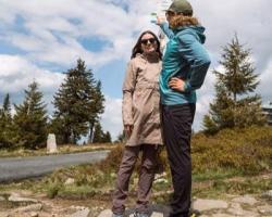 Husky Kaila M turquoise pánske softshellové nohavice