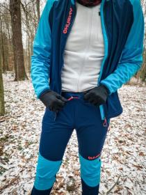 Husky Kala M blue pánské softshellové kalhoty