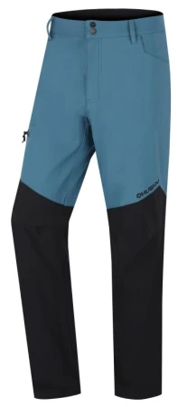 Husky Kavia M turquoise/black pánské softshellové kalhoty