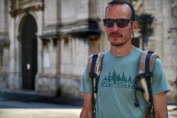 Husky Mertis M beige pánské triko