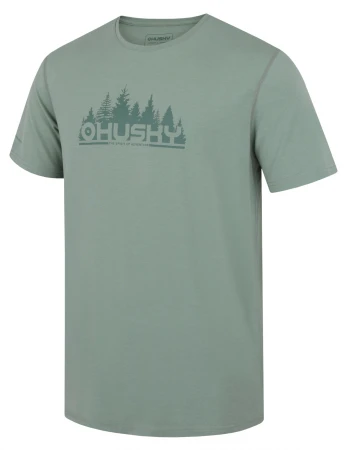 Husky Mertis M faded green pánské triko