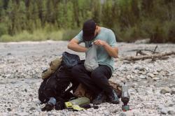 Husky Mertis M light grey pánské triko