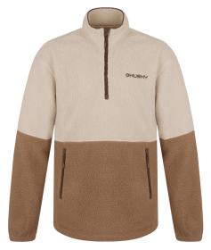 Husky Addy M beige pánská fleecová mikina