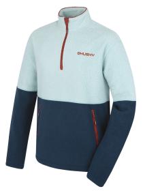 Husky Addy M mint/blue pánska fleecová mikina