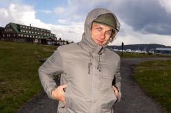 Husky Nestia M green pánský hardshell kabát