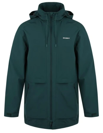 Husky Nevr M dk. green pánský hardshell kabát