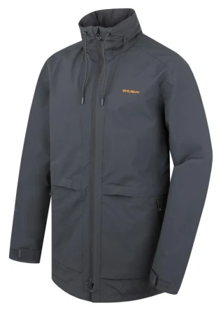 Husky Nevr M dk. grey pánský hardshell kabát