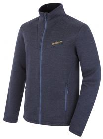 Husky Akra M dark blue pánský svetr na zip
