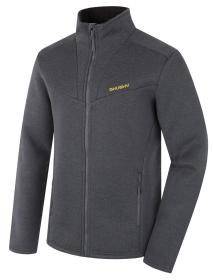 Husky Akra M dark grey pánský svetr na zip