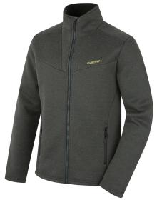 Husky Akra M dark khaki pánský svetr na zip