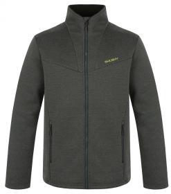 Husky Akra M dark khaki pánský svetr na zip
