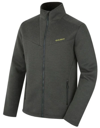 Husky Akra M dark khaki pánský svetr na zip Husky Akra M dark khaki pánský svetr na zip