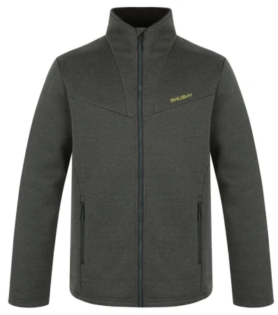 Husky Akra M dark khaki pánský svetr na zip