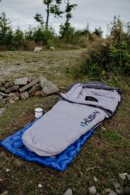 Husky Dinis Ladies -10°C blue/pink péřový třísezónní dámský spacák