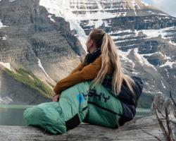 Husky Dinis -10°C blue/mint péřový třísezónní spacák