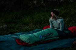 Husky Dinis -10°C blue/mint péřový třísezónní spacák