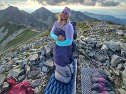 Husky Drape Ladies blue/purple péřový zimní dámský spacák