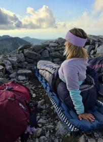 Husky Dopy blue/grey Péřový zimní spacák