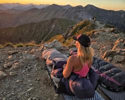 Husky Dopy blue/grey Péřový zimní spacák