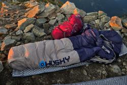 Husky Dopy blue/grey Péřový zimní spacák