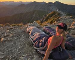 Husky Dopy blue/grey Péřový zimní spacák