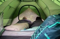 Husky Dopy blue/grey Péřový zimní spacák