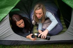 Husky Dopy blue/grey Péřový zimní spacák