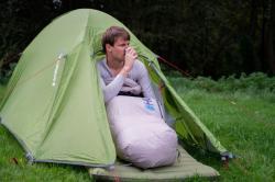 Husky Dopy blue/grey Péřový zimní spacák