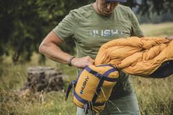 Husky Drafy blue/orange péřový zimní spacák