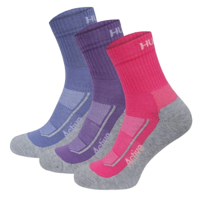 Husky Active 3pack blue/pink/purple ponožky