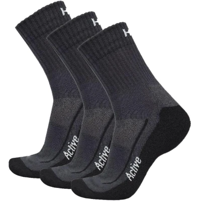 Husky Active 3pack černé ponožky Husky Active 3pack černé ponožky